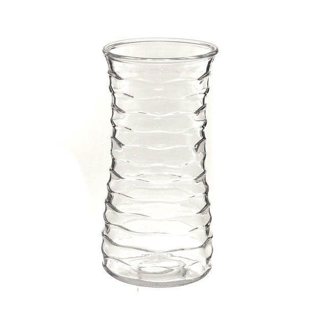 Textured Glass Cylinder Vase