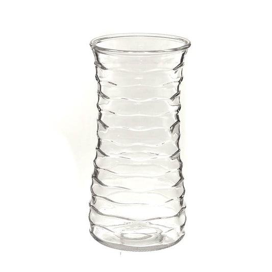 Textured Glass Cylinder Vase